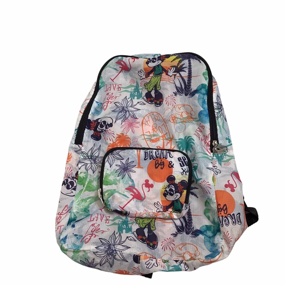 Disneyland Disney Parks Nylon Dream Big Seek Adventure Minnie Backpack - Picture 1 of 14